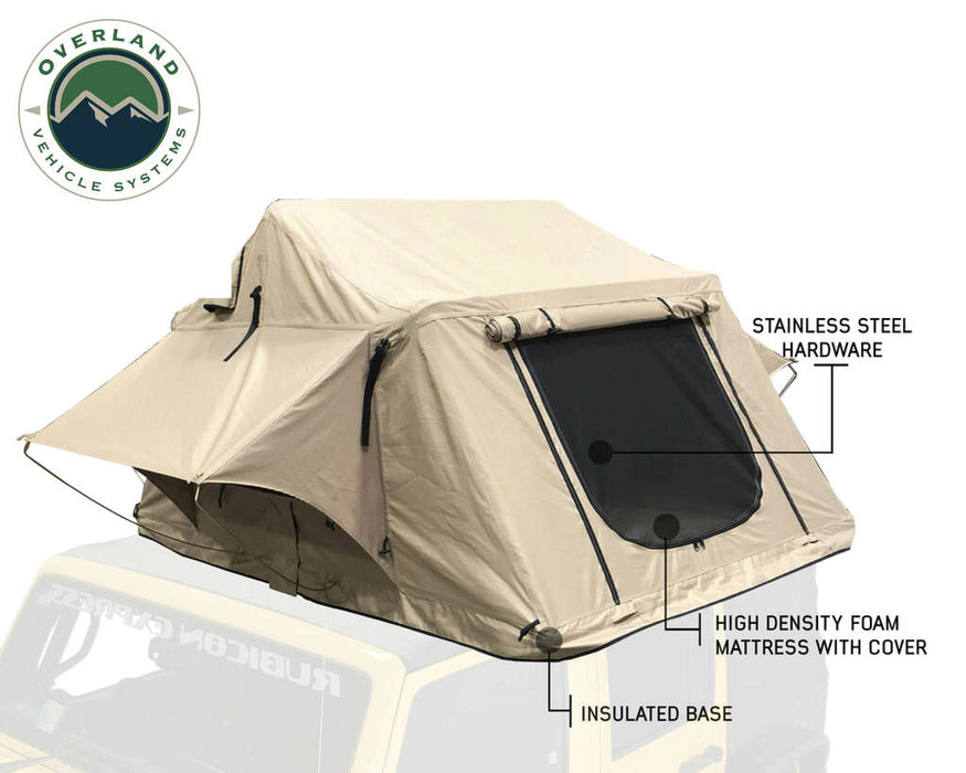 OVS TMBK 3-Person 4 Season Softshell Roof Top Tent w/ Skylight