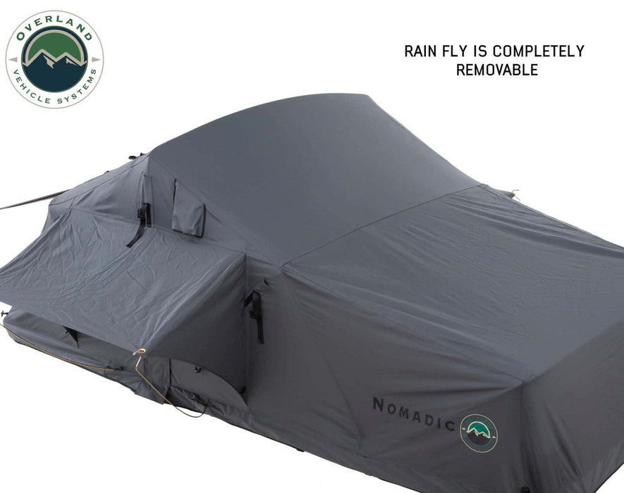 Nomadic 2 Extended Roof Top Tent - 2 person 4 Seasons Dark Gray Base With Green Rain Fly & Black Cover