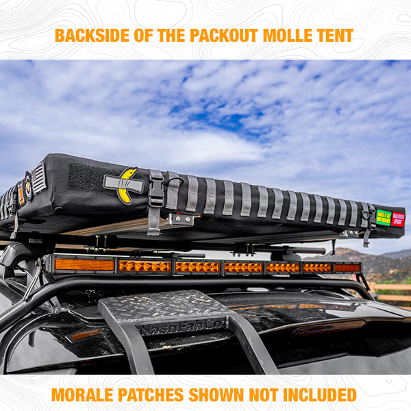 BA Standard Size 45 x 78” Packout Molle 2 Person 4 Season Universal Fit Clamshell Rooftop Tent