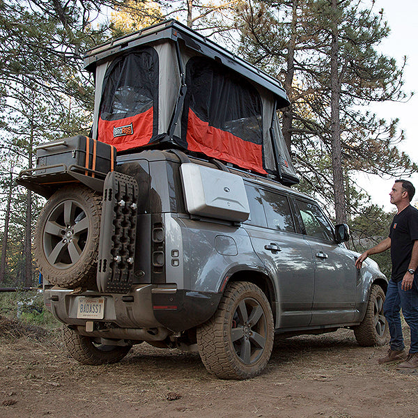 BA Convoy Land Rover 2020-22 2 Person Pop-Up Rooftop Tent w/ Optional Panoramic Moonroof