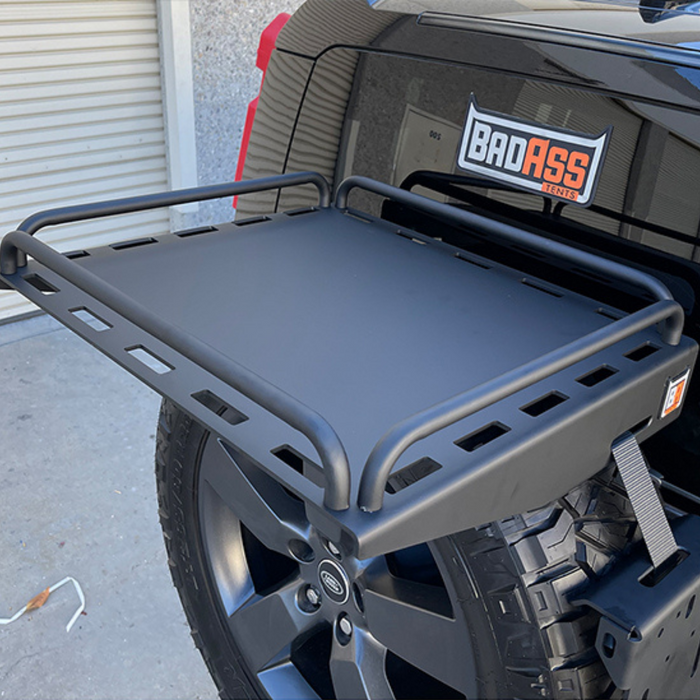 Badass Rear Tire Top Rack Platform with Strap