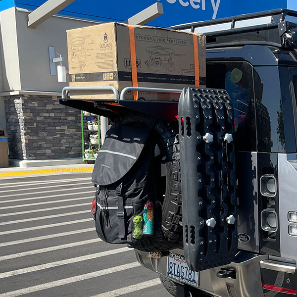 Badass Rear Tire Top Rack Platform with Strap