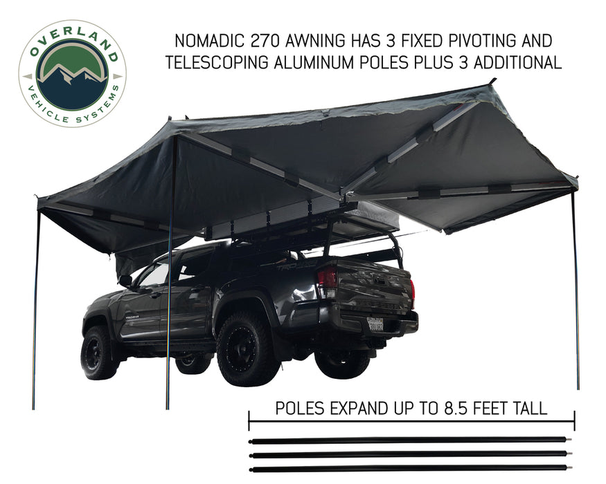 OVS Nomadic Awning 270 Awning & Wall 1, 2, & 3, Mounting Brackets - Driver Side