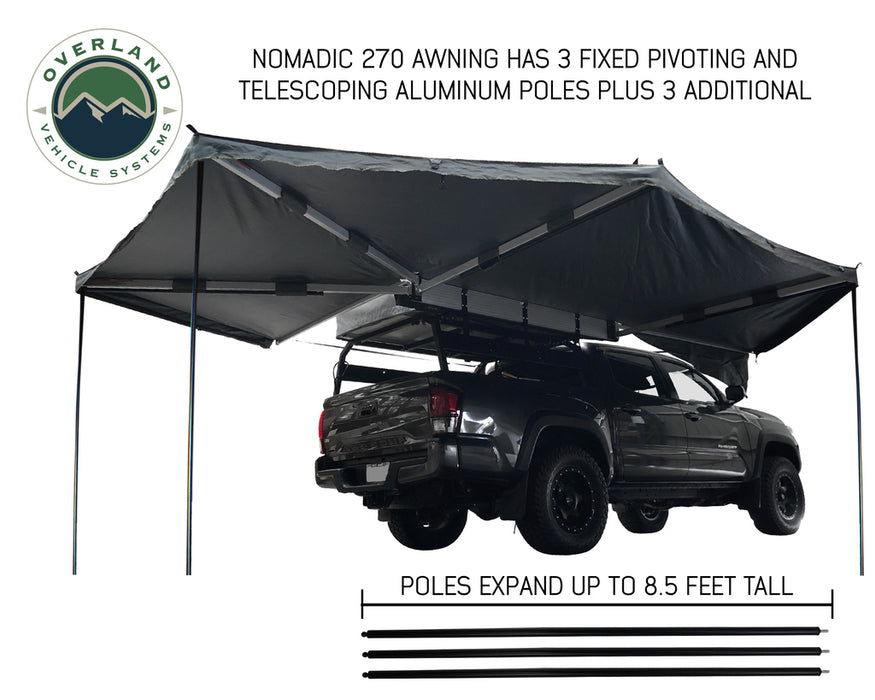 OVS Nomadic Awning 270 Awning & Wall 1, 2, & 3, Mounting Brackets - Passenger Side