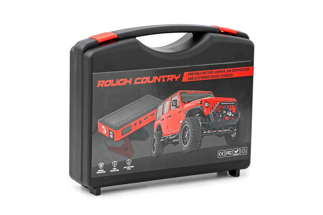 Rough Country Battery Jumper And Air Compressor Combo