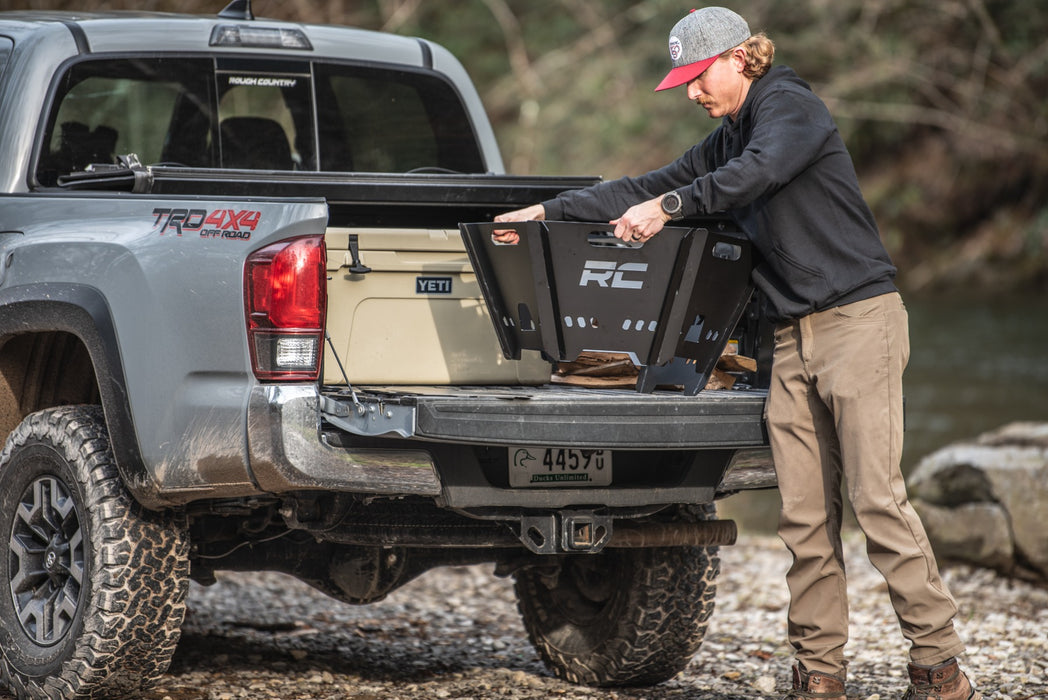 Rough Country Overland Collapsible Fire Pit with Carry Bag