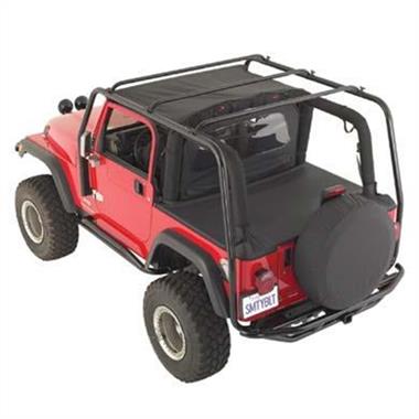 Smittybilt Fits 1997 to 2006 TJ Wrangler and Rubicon 2-3 Person Softshell Rooftop Tent Bundle