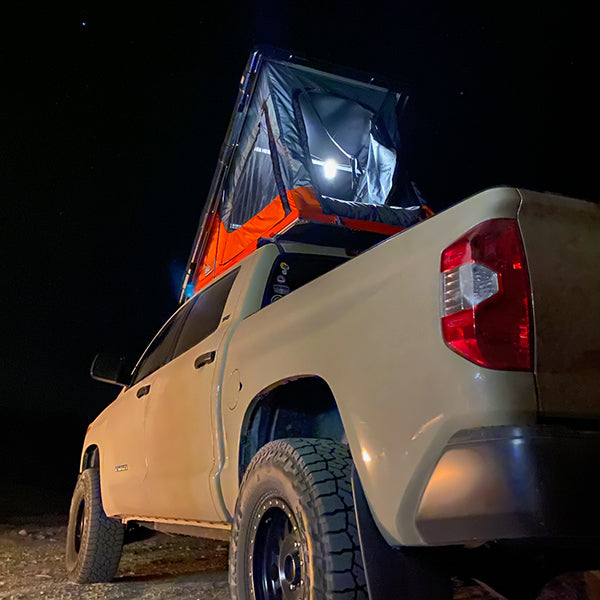 BA Rugged 07-22 Toyota Tundra CrewMax 2 Person Hardtop Rooftop Tent w/ Optional Panoramic Moonroof