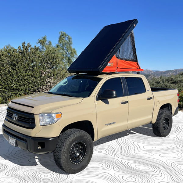 BA Rugged 07-22 Toyota Tundra CrewMax 2 Person Hardtop Rooftop Tent w/ Optional Panoramic Moonroof