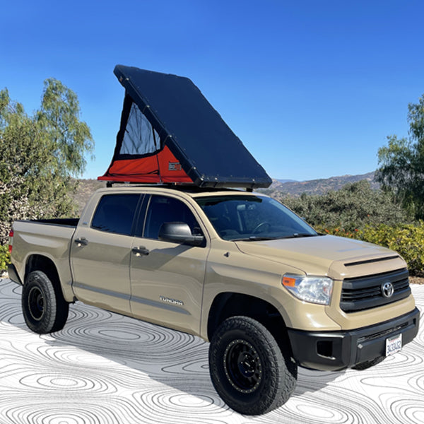 BA Rugged 07-22 Toyota Tundra CrewMax 2 Person Hardtop Rooftop Tent w/ Optional Panoramic Moonroof