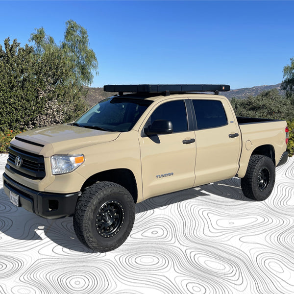 BA Rugged 07-22 Toyota Tundra CrewMax 2 Person Hardtop Rooftop Tent w/ Optional Panoramic Moonroof