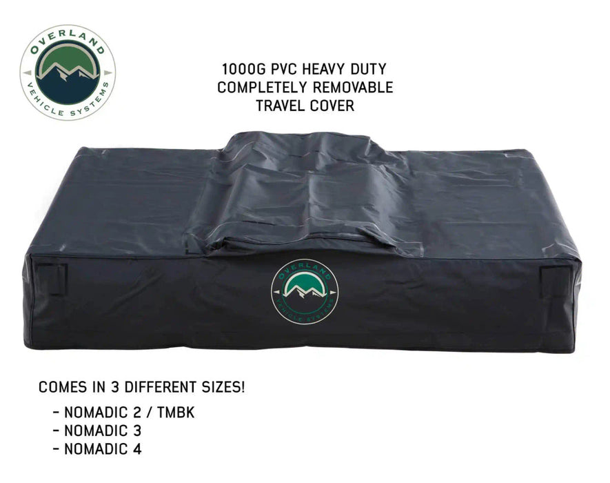 Nomadic 2 Extended Roof Top Tent - 2 person 4 Seasons Dark Gray Base With Green Rain Fly & Black Cover