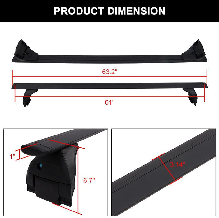 Trustmade Roof Rack for 2007-2019 Jeep Wrangler