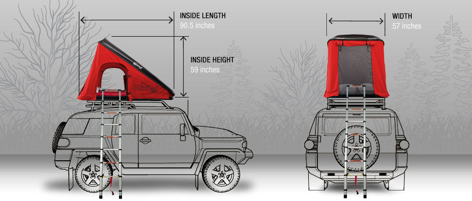 The Roost Sportsman Hardshell Rooftop Tent